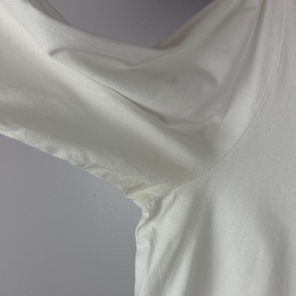 Habitat 100% Cotton White 3/4 Sleeve Top Size Large - Picture 4 of 9